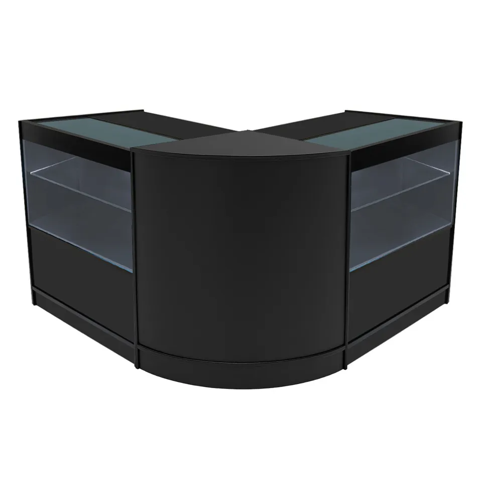 Q-Rax Selene Set banconi negozio nero LED 2xC900+CM60