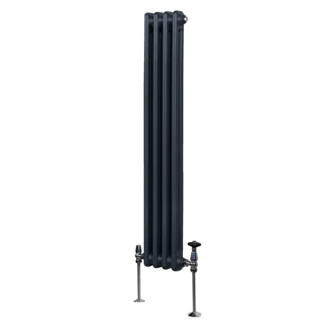 Q-Rax Radiatori Tradizionali 2 colonne termosifone antracite
