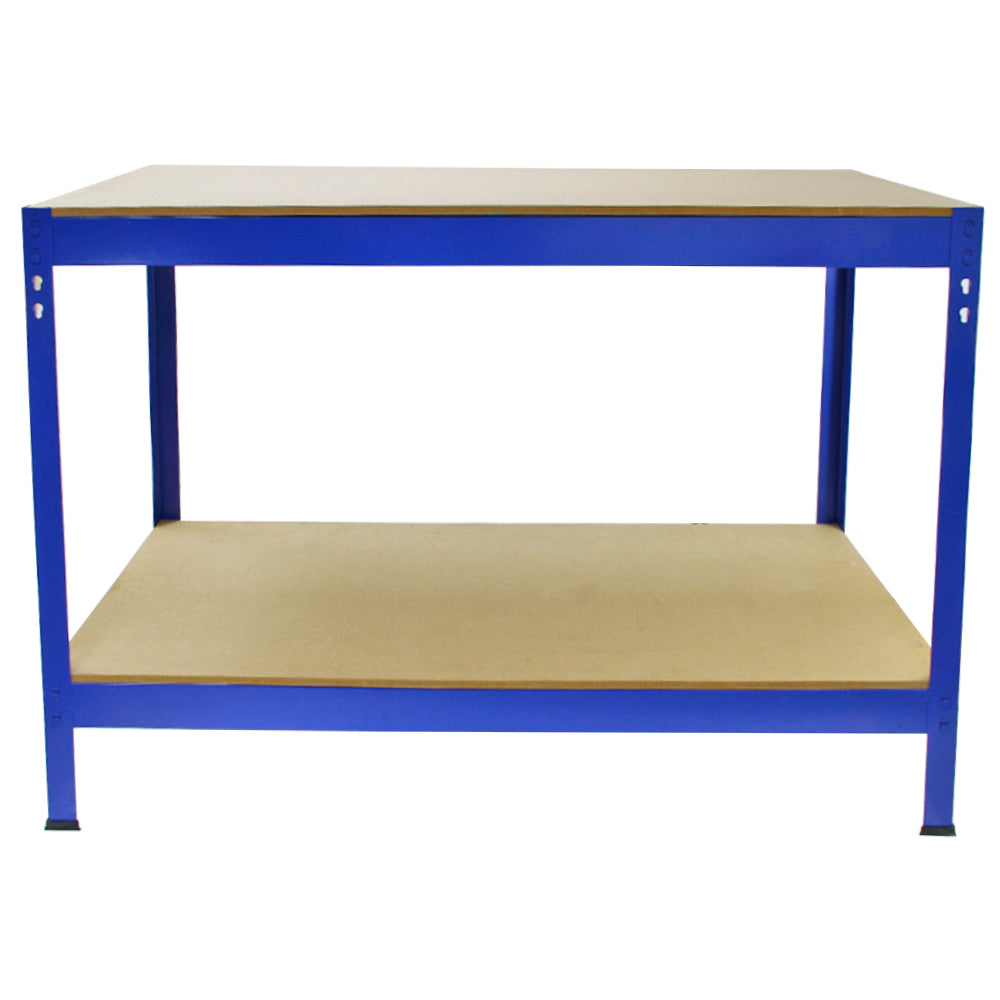 Q-Rax Banco da Lavoro in Acciaio Blu 120cm 200kg