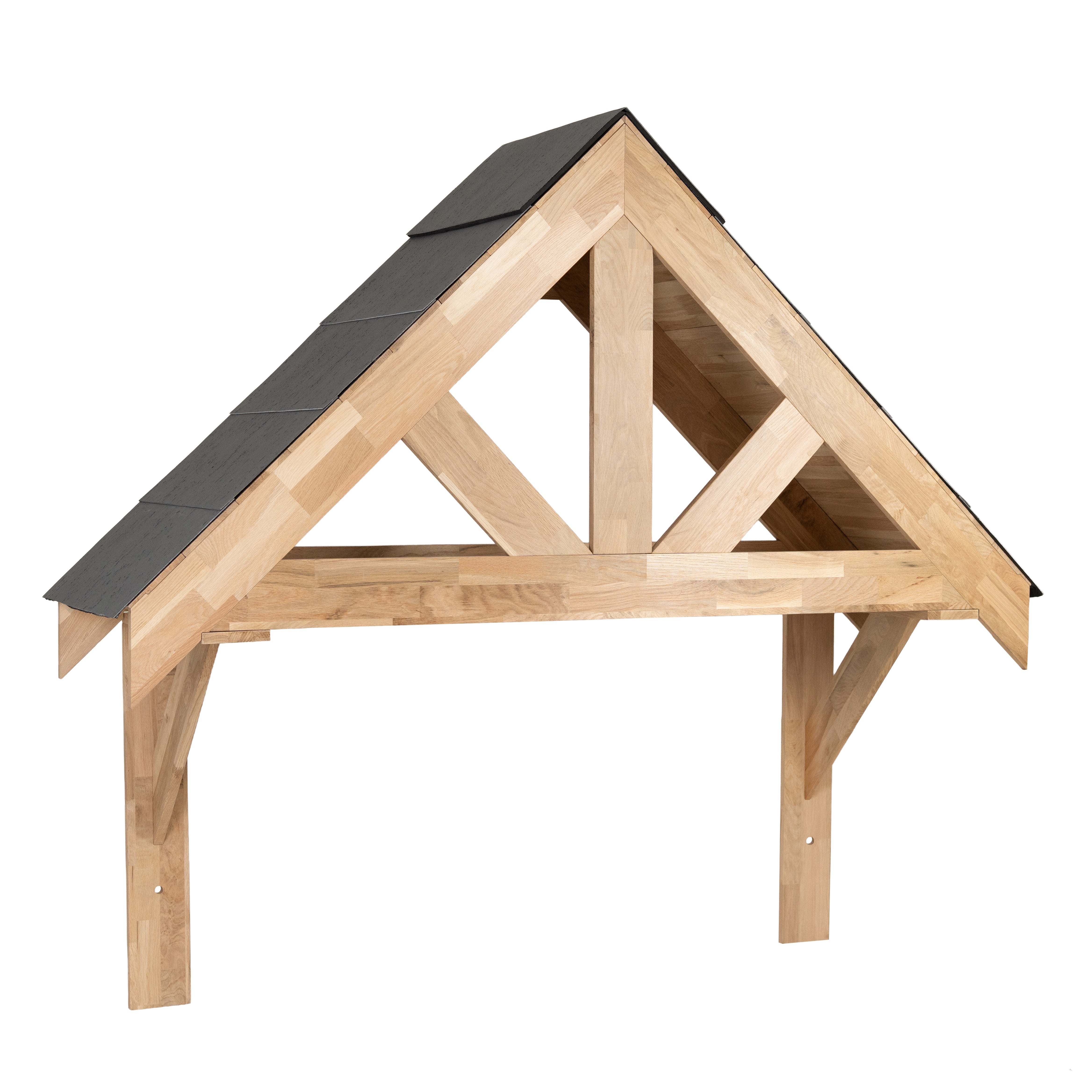 Q-Rax Tettoia Portico Rovere Massello 1400 mm