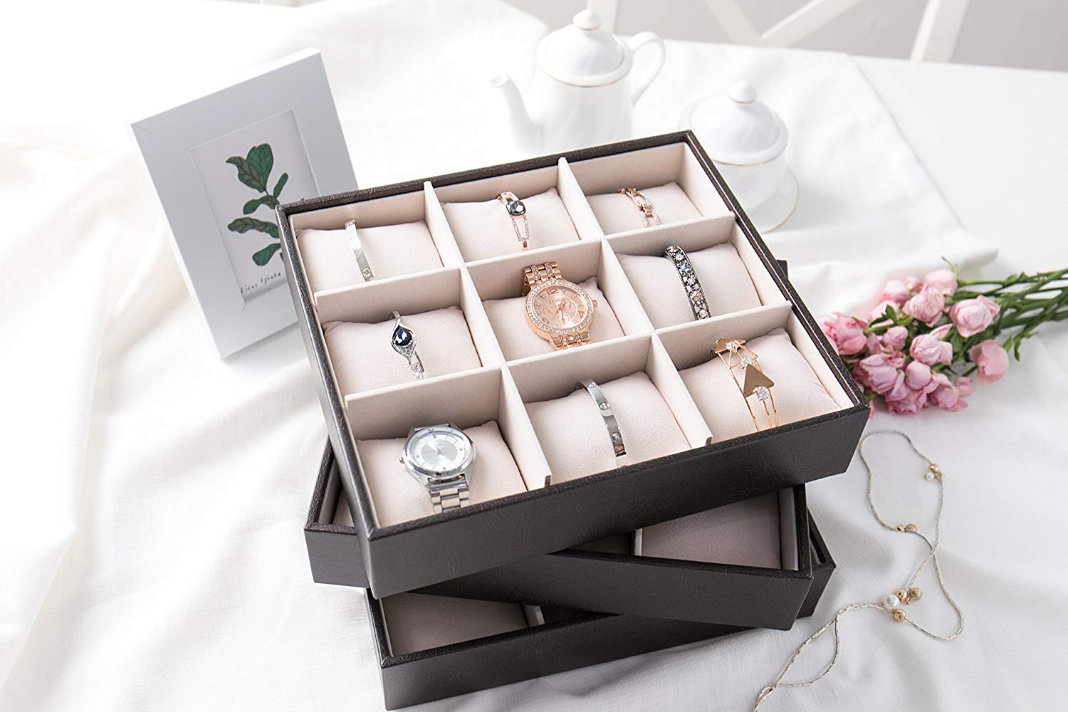 Jackcube Design Makeup Jewelry Set 3 Vassoi Portabracciali 27 Cuscini