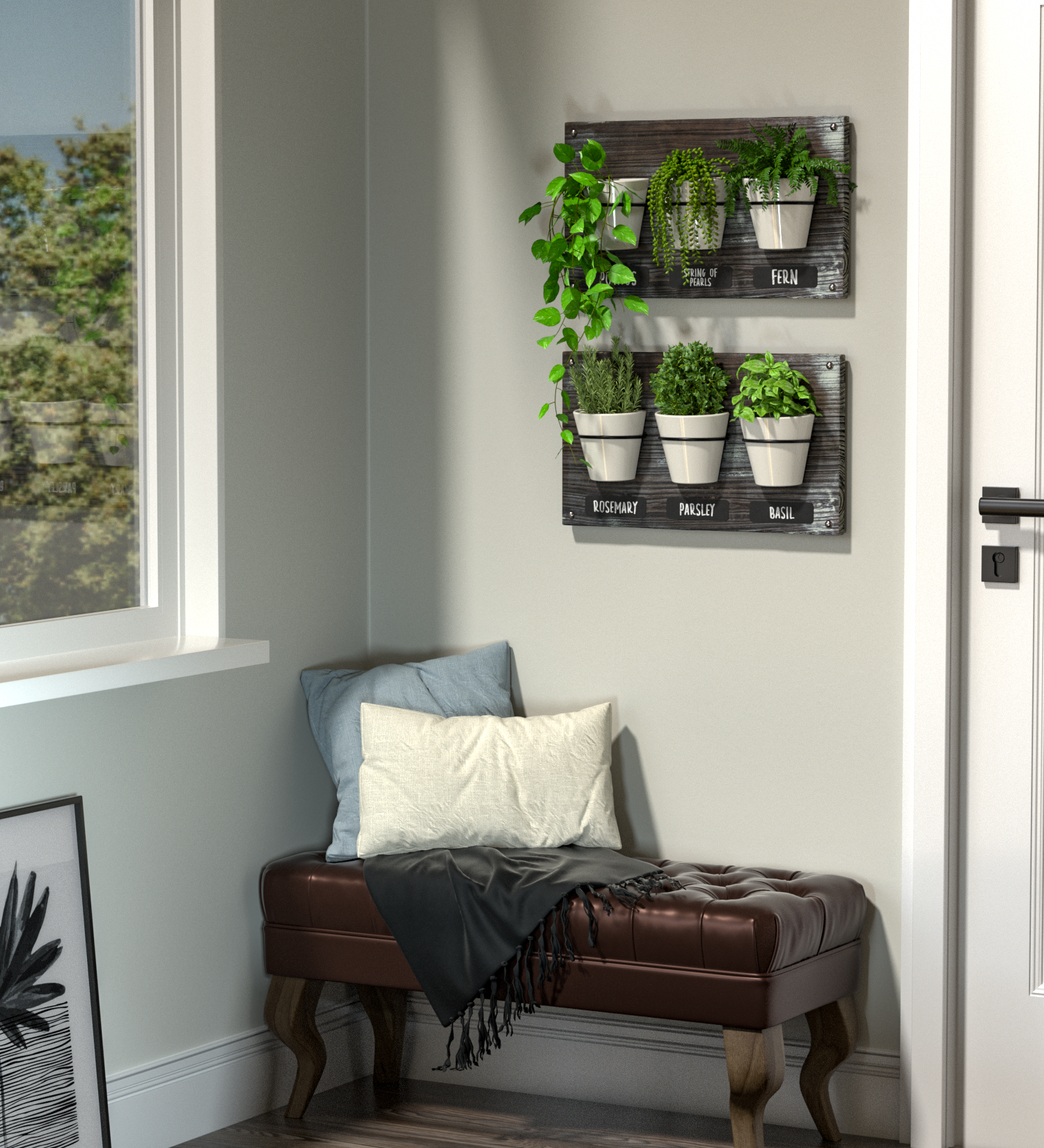 Jackcube Design Plant portavasi da parete 3 vasi ceramica