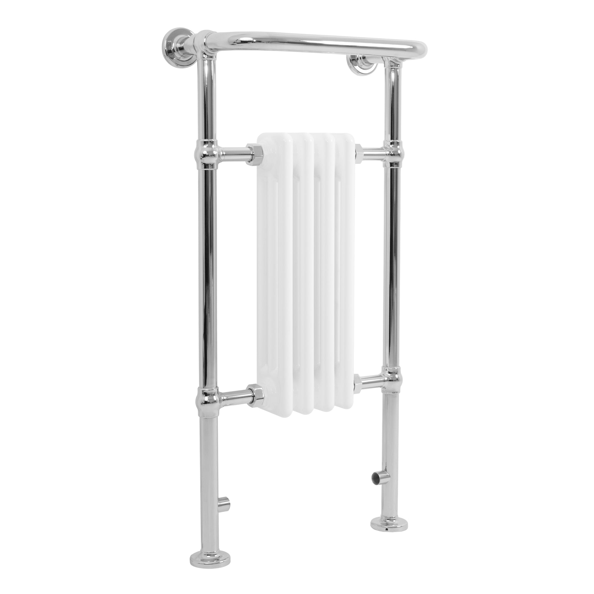 Q-Rax Scaldasalviette 950x480 Bianco Termoarredo Barra Cromata
