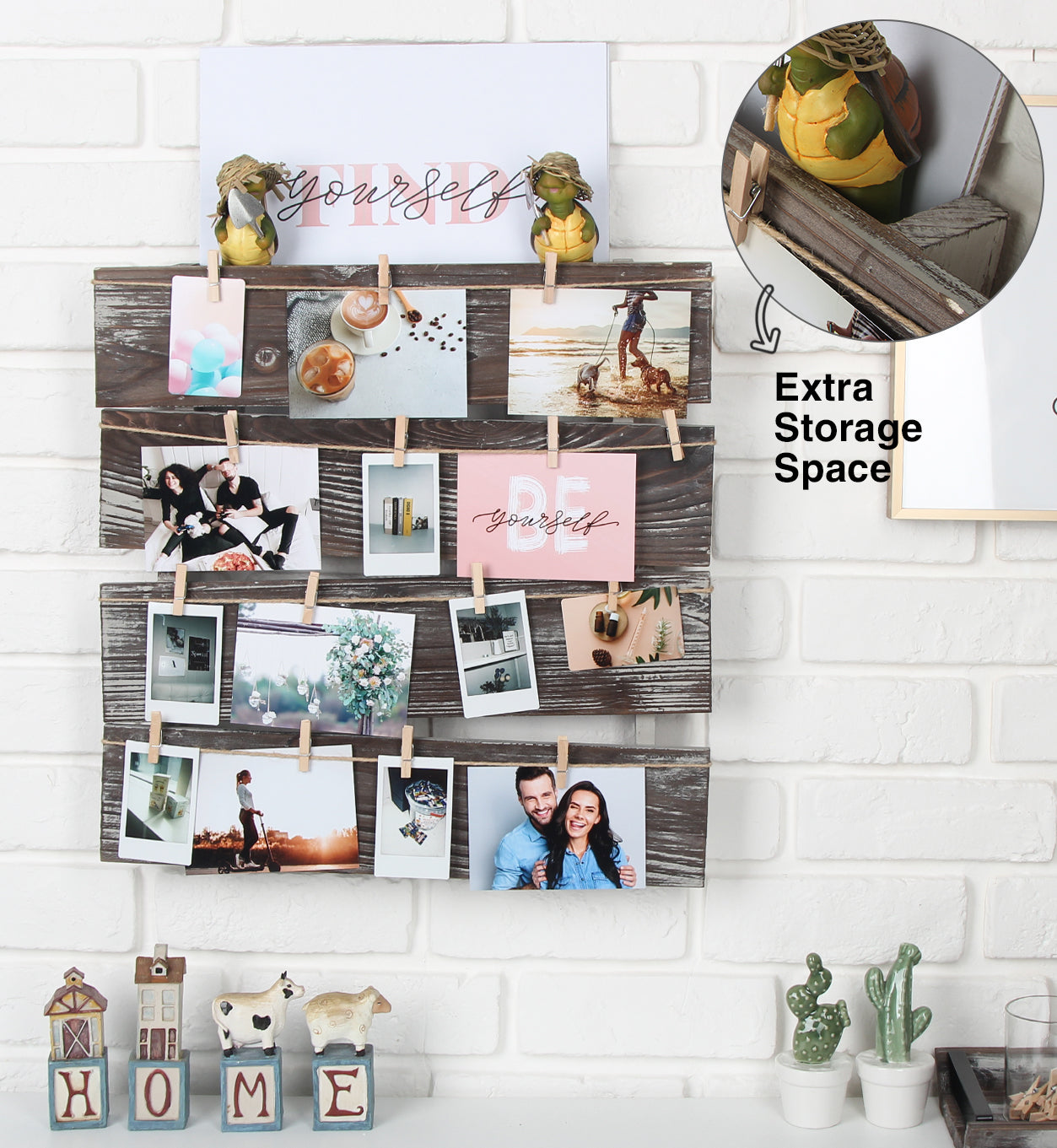 Jackcube Design Living Room Portafoto Parete 24 Mollette