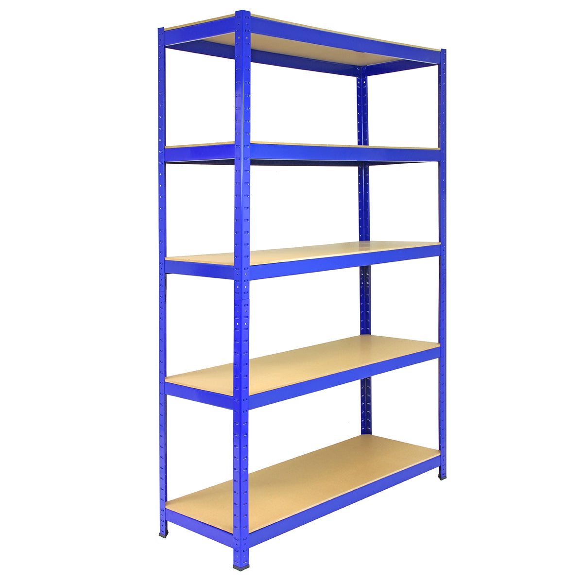 Q-Rax T-Rax Scaffale Metallo Blu 120cm 5 Ripiani 280Kg