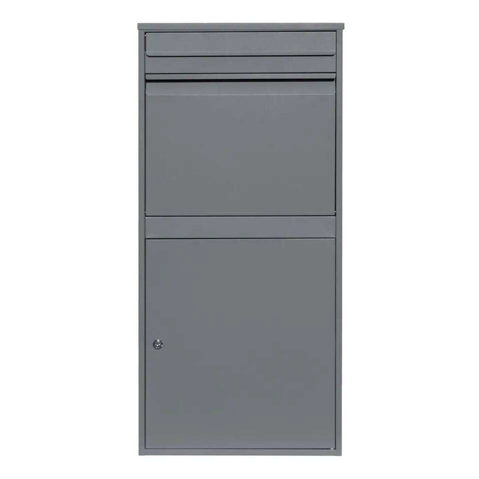 Q-Rax Cassetta Postale XL Antifurto Pacchi Grigio