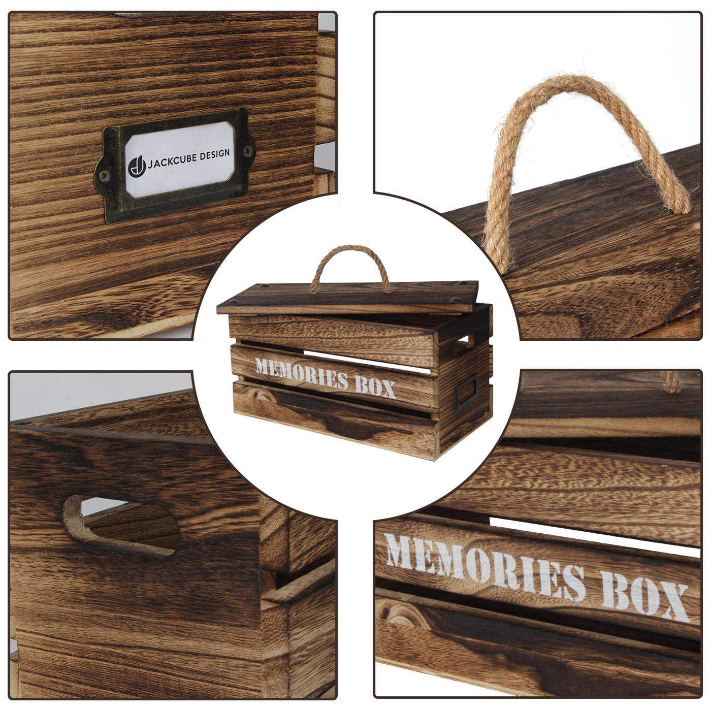 Jackcube Design Home Office scatola CD con coperchio 30 posti