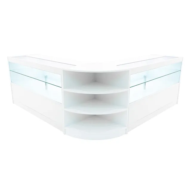 Q-Rax Andromeda C1500x2 LM60 Bancone Negozio Bianco LED