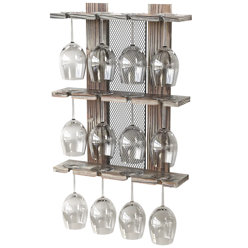Jackcube Design Kitchen portabicchieri 3 livelli 12 calici