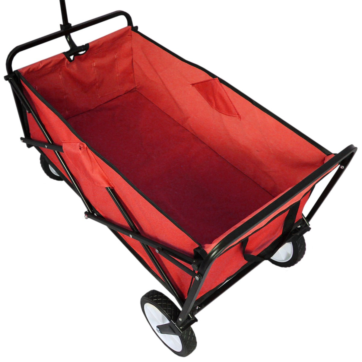 Q-Rax Carrello Giardinaggio Pieghevole Rosso 70kg
