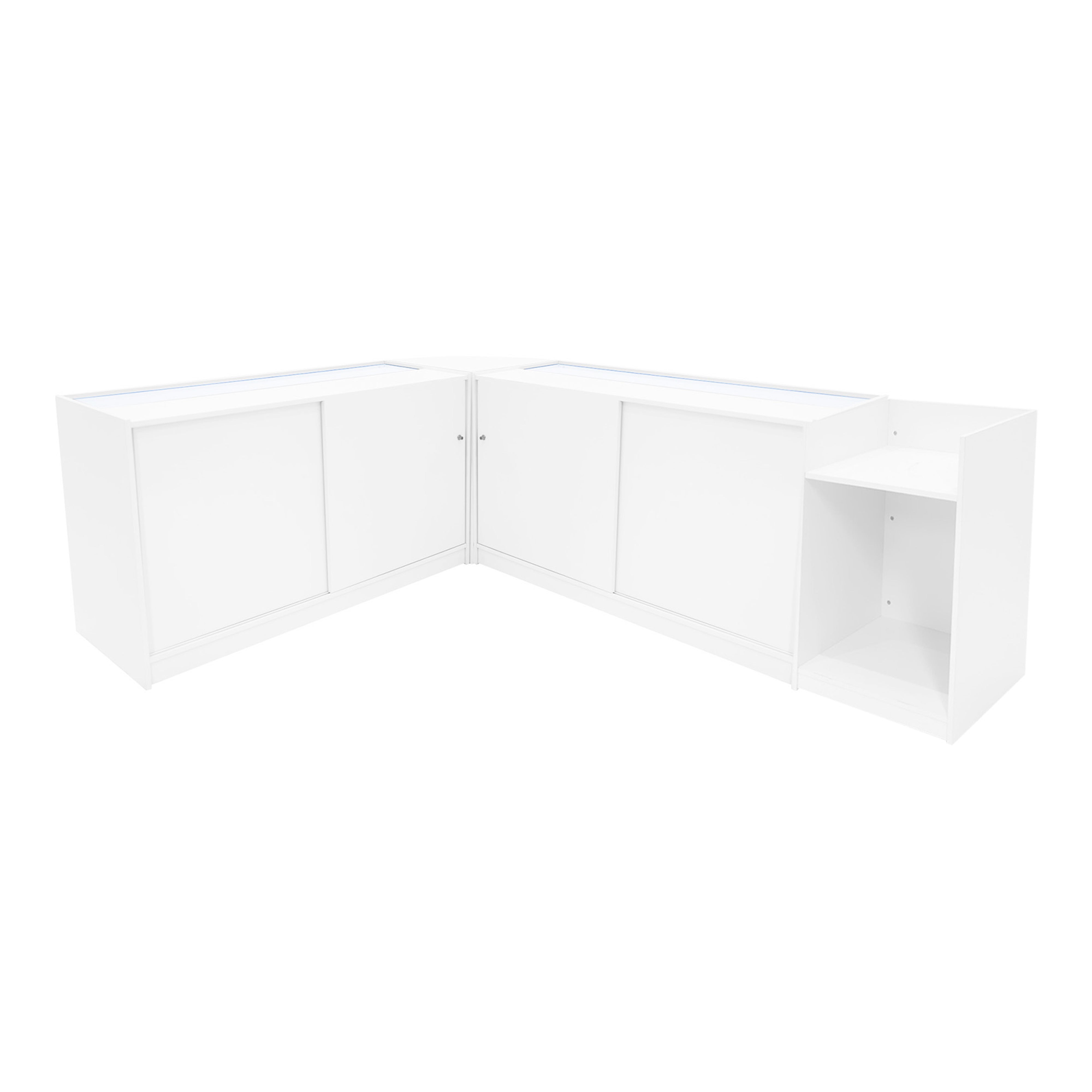 Q-Rax Astro Set 4 Banconi LED LM60 TB60 K1500 bianco