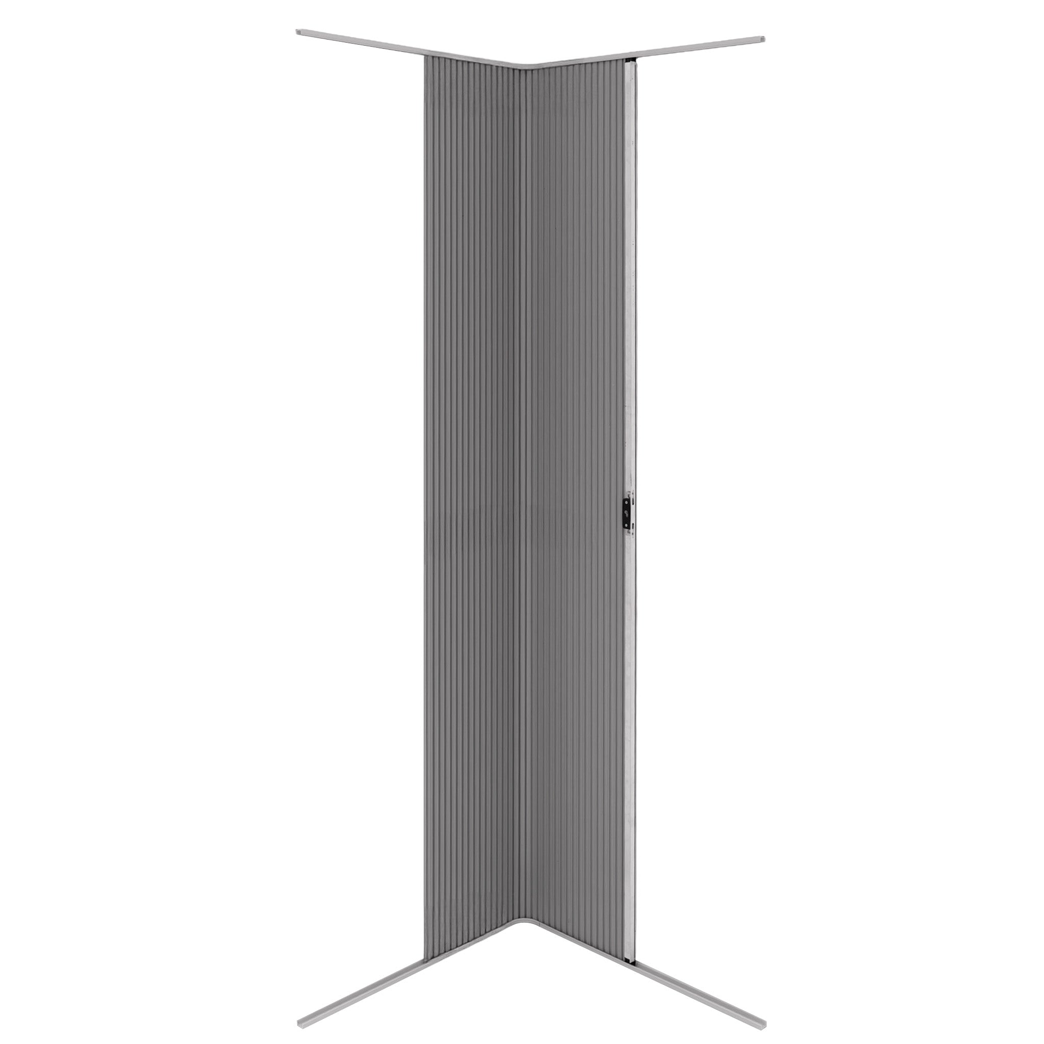 Q-Rax Porta a Soffietto Doccia Grigia 200x60cm Camper