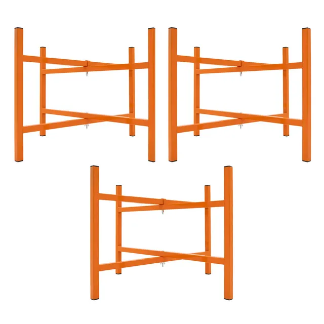 Q-Rax Cavalletti Porta Malta x3 Cavalletto 500 mm Acciaio Pieghevole