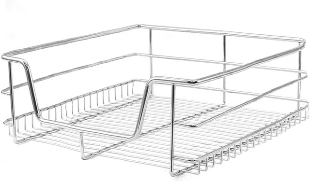 Q-Rax Cestelli Cucina Estraibili Acciaio 40cm 2 Cesti