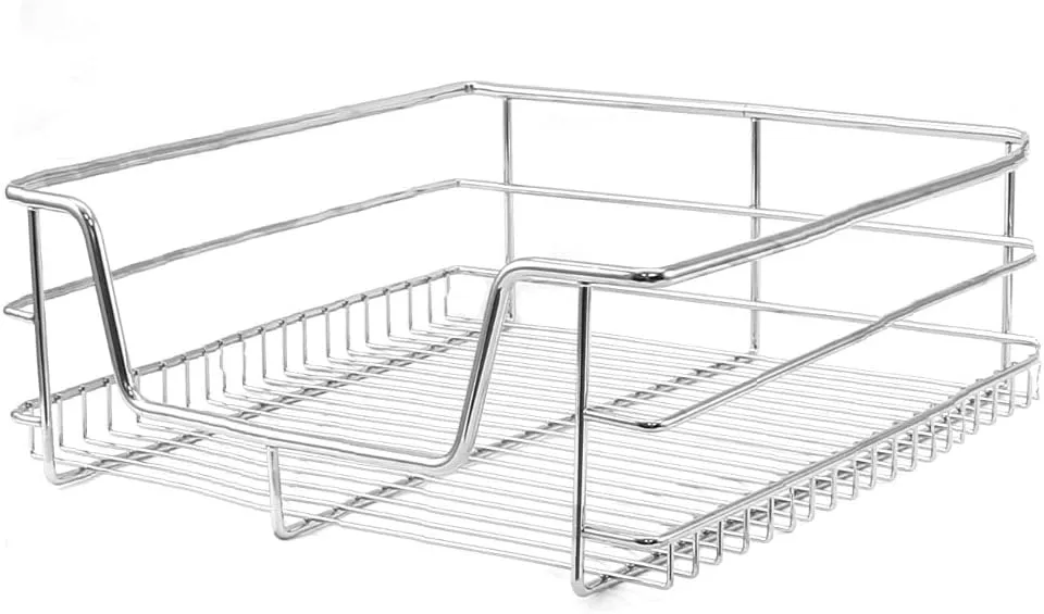 Q-Rax Cestelli Cucina Estraibili Acciaio 40cm 2 Cesti