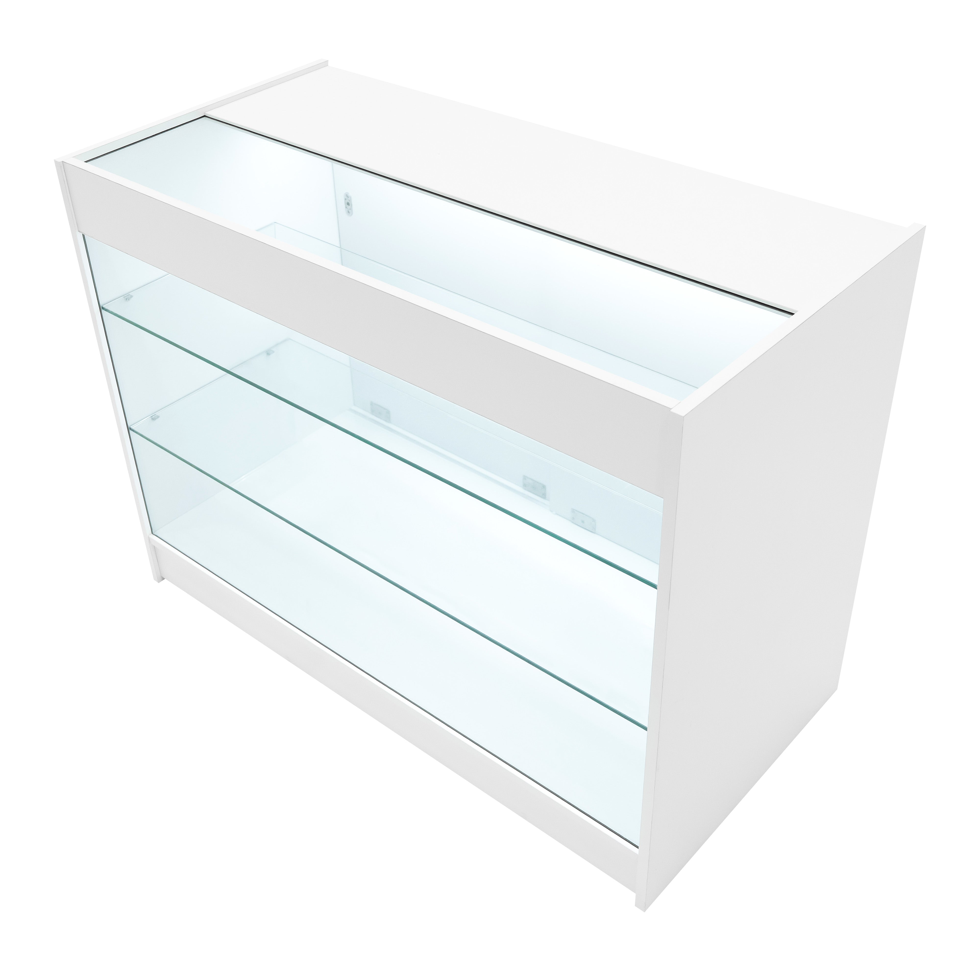 Q-Rax Vega Set Banconi Negozio Bianchi LED 4 Pezzi