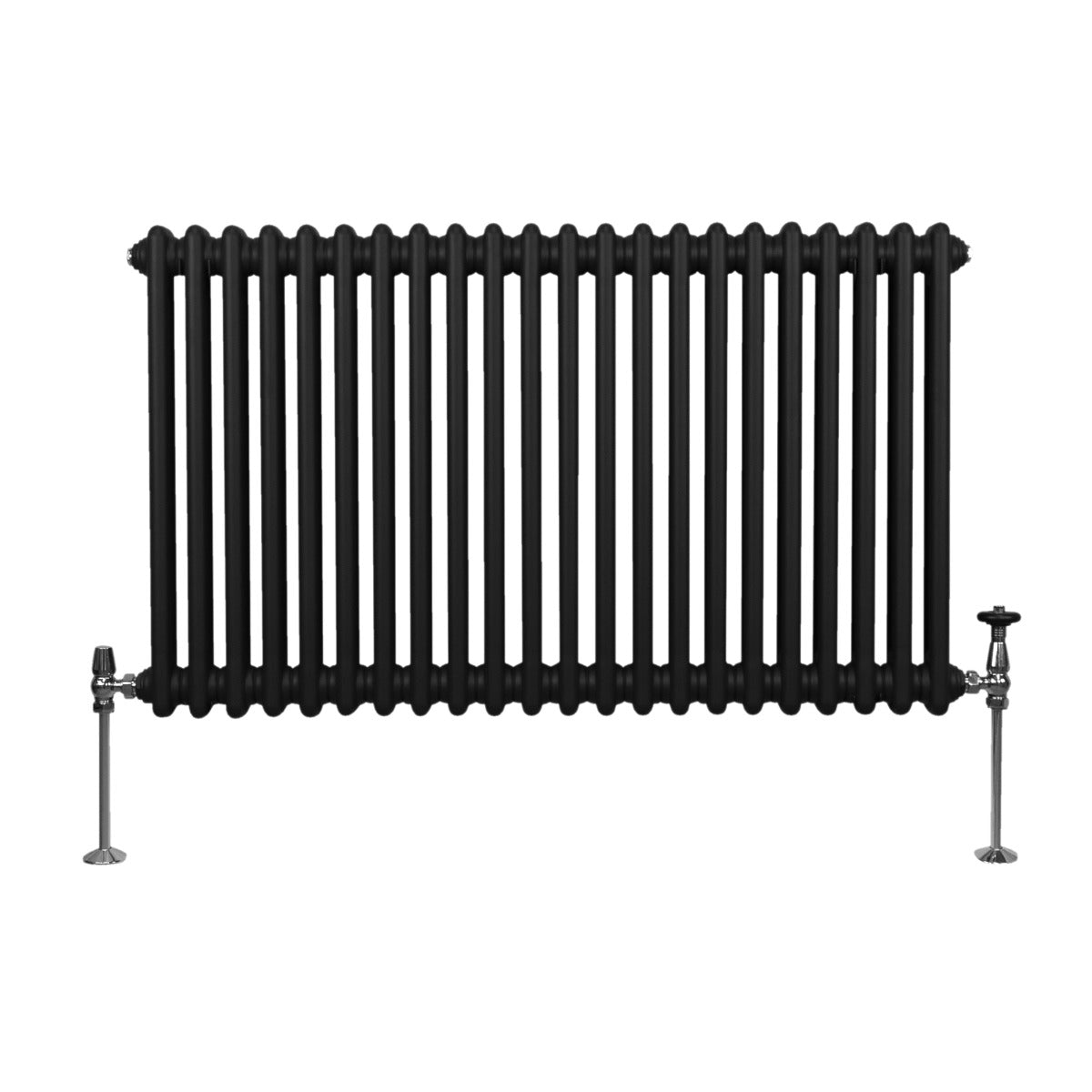 Q-Rax Radiatori Tradizionali Termosifone 2 Colonne 600x1012 mm Nero