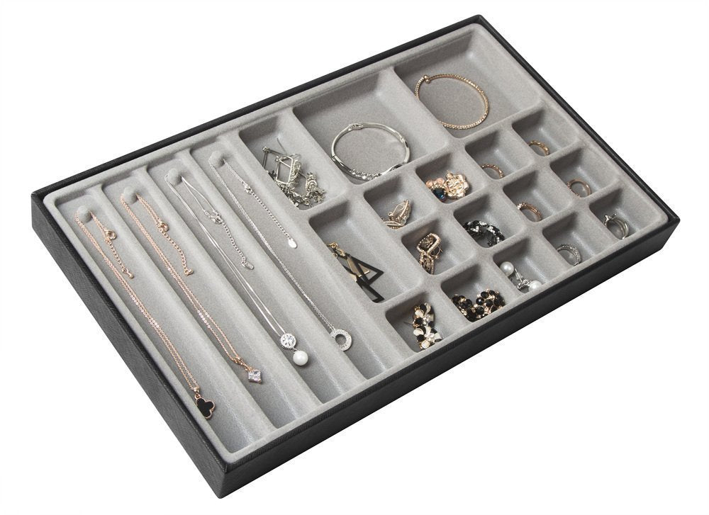 Jackcube Design Makeup Jewelry Set 4 Vassoi Nero