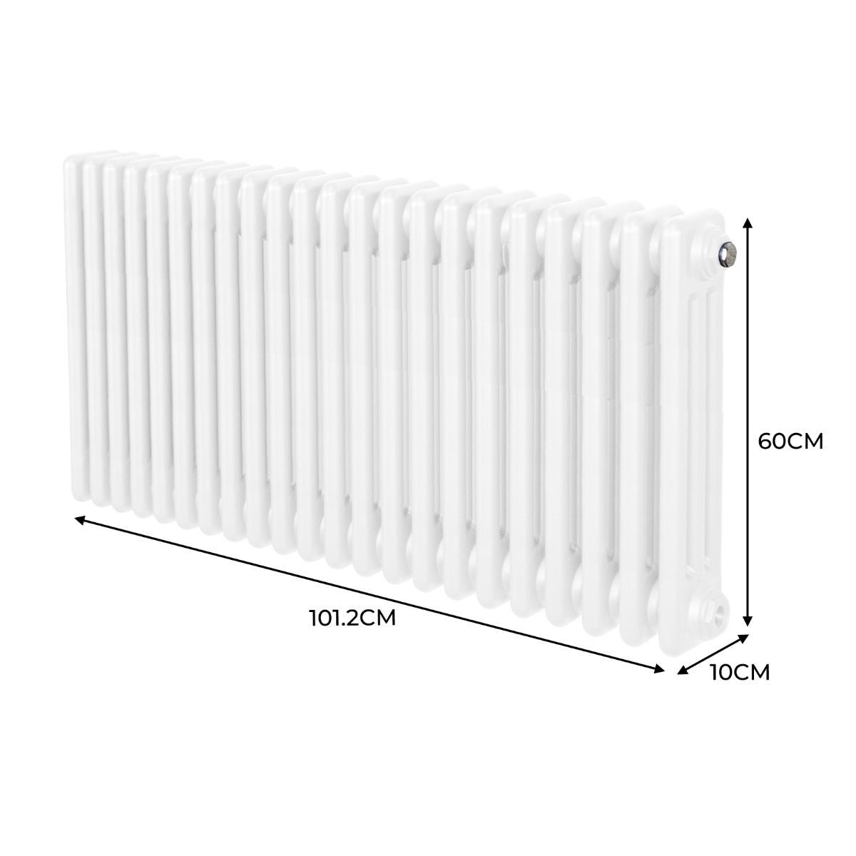 Q-Rax Radiatori Tradizionali 600x1012 termosifone bianco 3 colonne