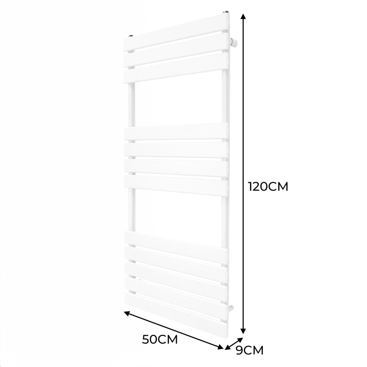 Q-Rax Radiatori Asciugamani 1200x500 scaldasalviette bianco
