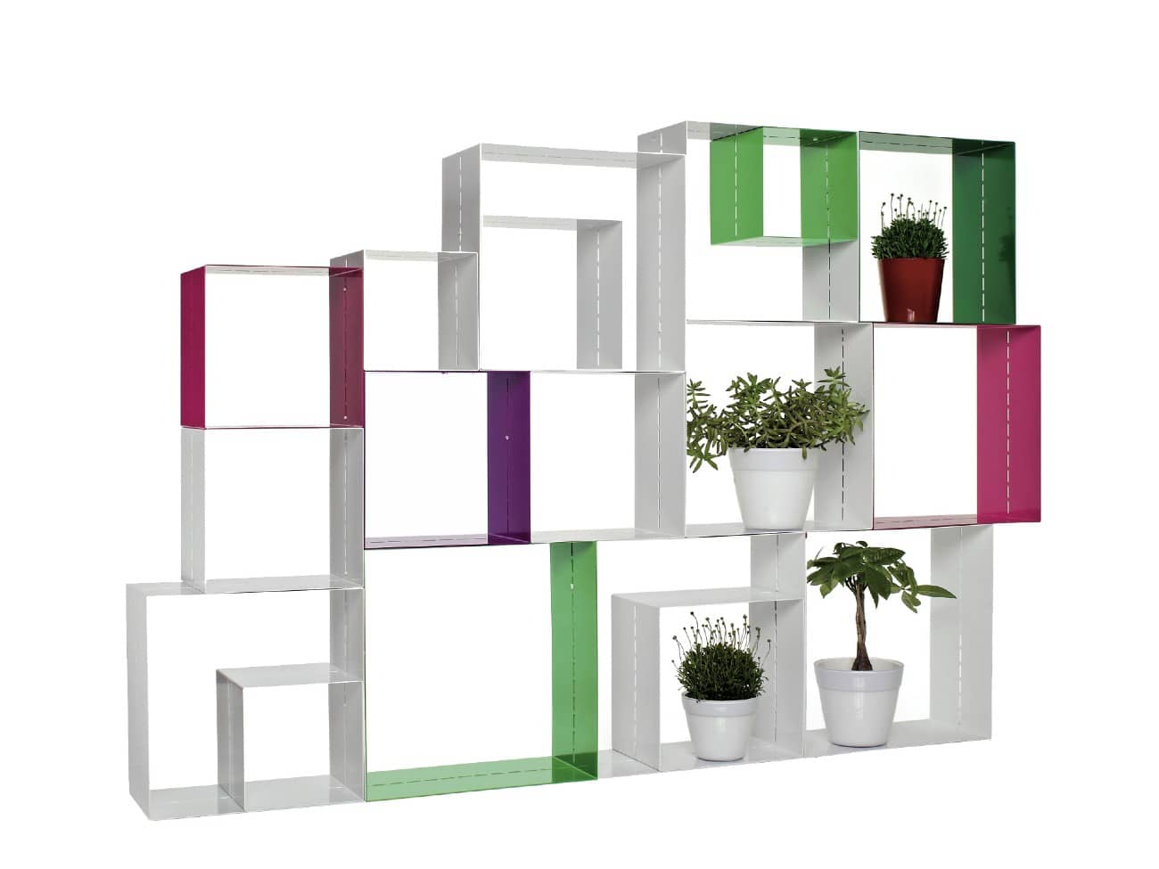 Officinanove Cubolibre Kit libreria componibile 6 cubi acciaio
