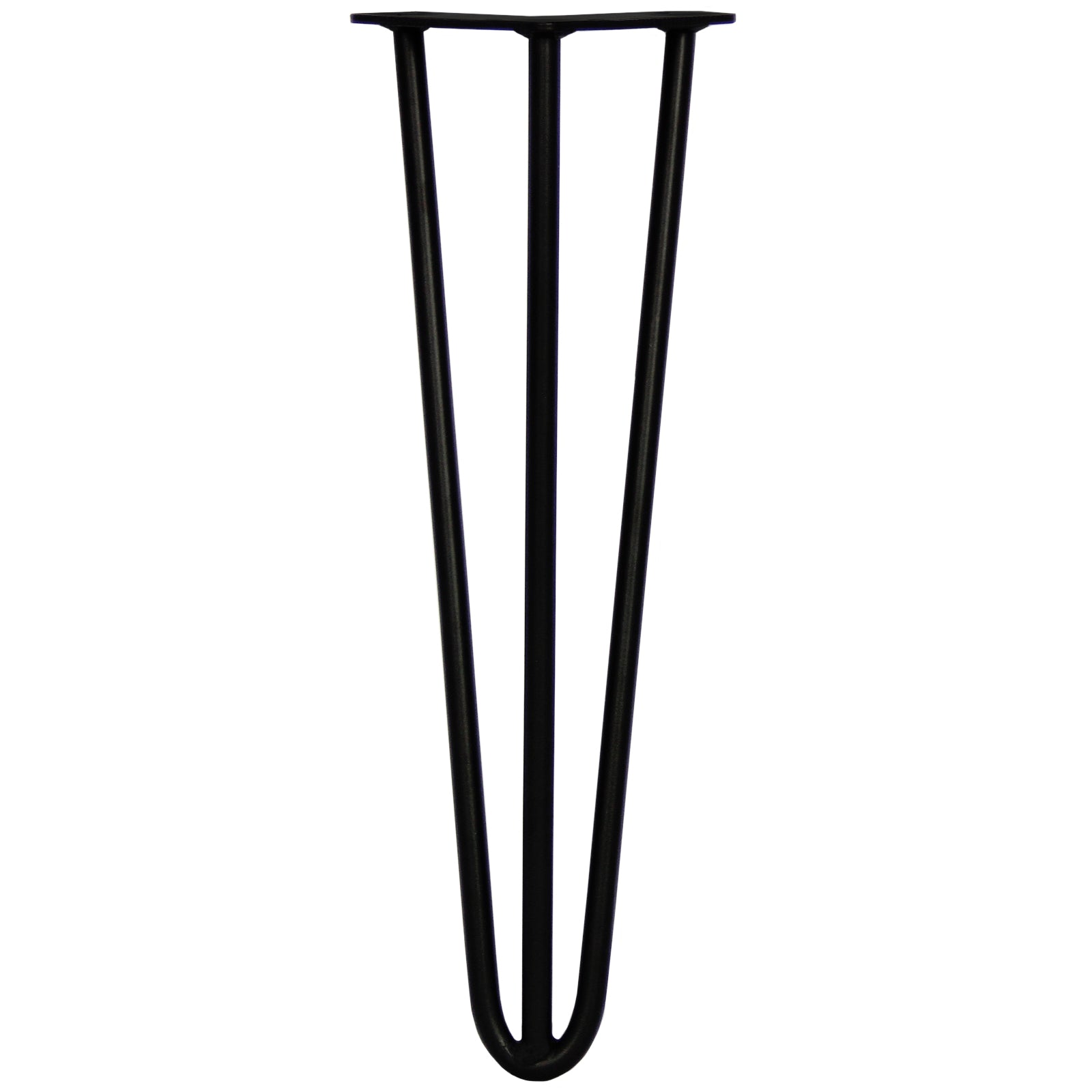 Q-Rax Gambe Tavolo Forcina 40,6 cm Nere 4 Pezzi 12 mm