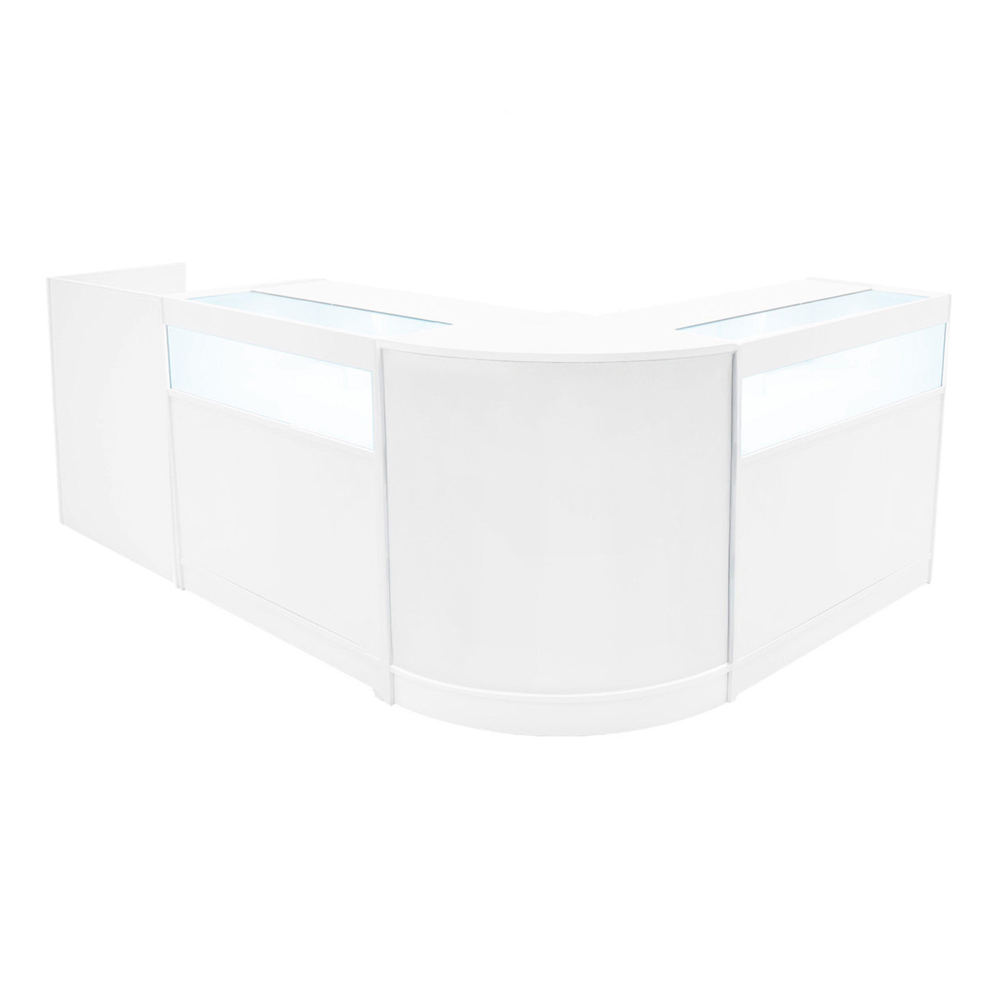 Q-Rax Luna LED CM60 TB60 2xB900 bancone negozio bianco