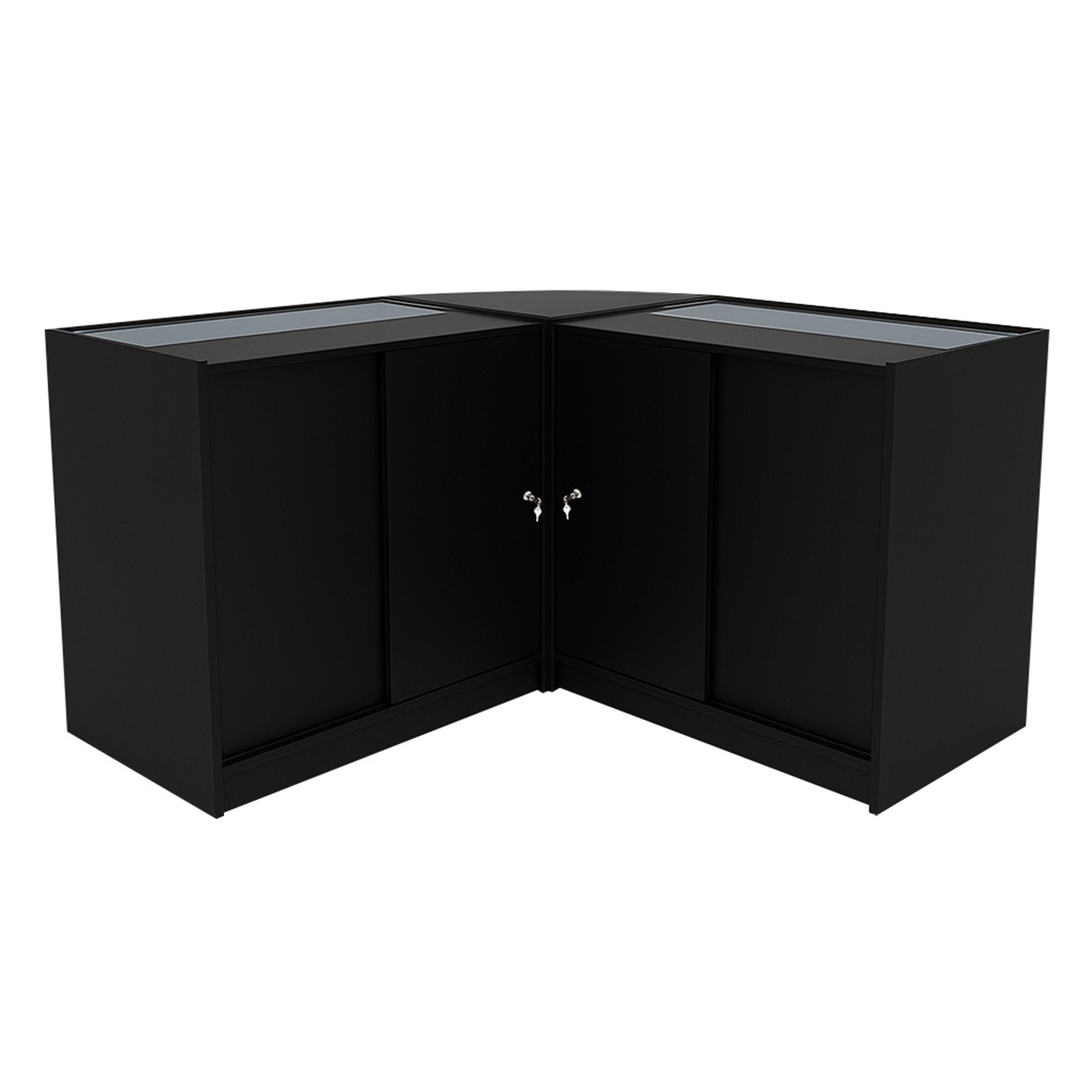 Q-Rax Set Banconi Negozio Triton LED K900 B900 CM60 Nero