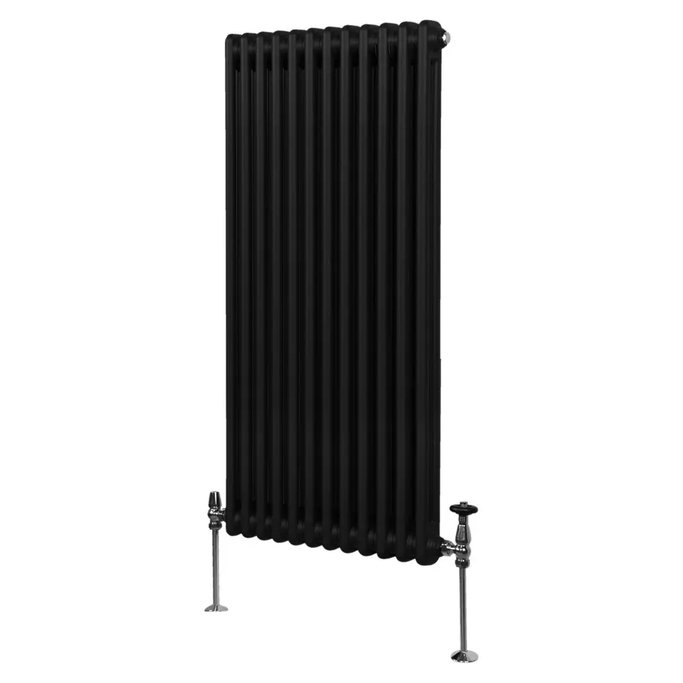 Q-Rax Radiatore 2 Colonne Nero Verticale 1500x562 mm