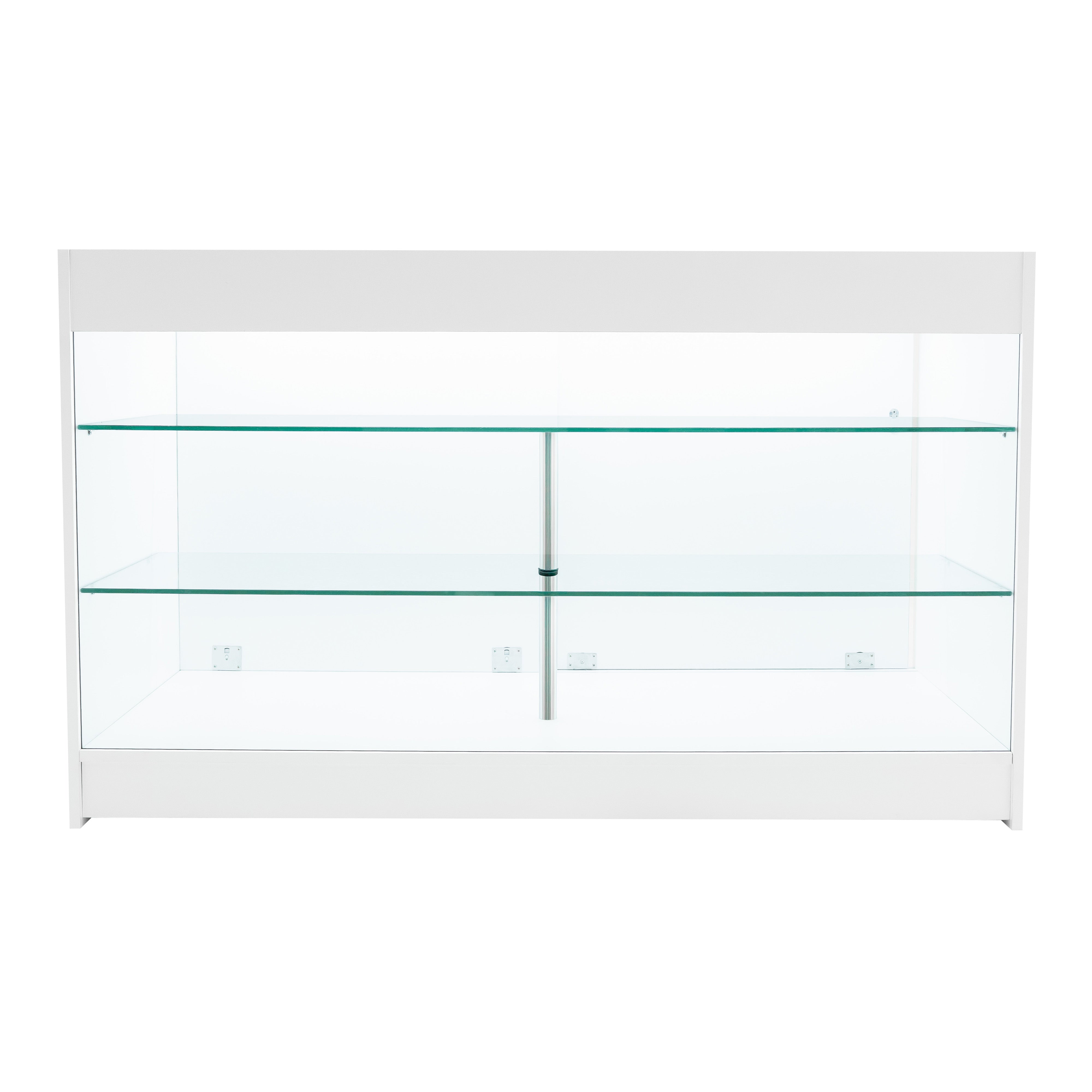 Q-Rax Banconi da Negozio K1500 bancone bianco LED vetro