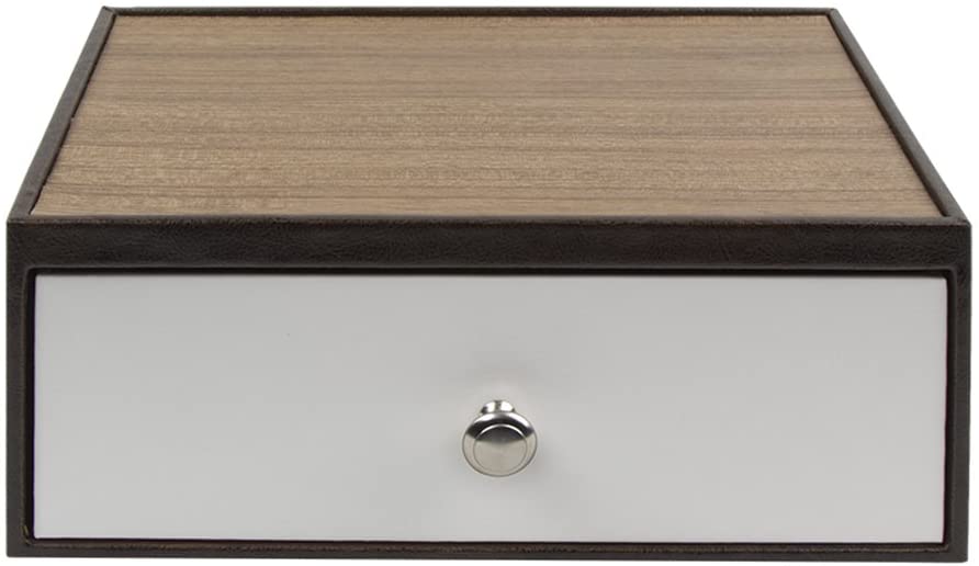 Jackcube Design Kitchen Porta Tè 12 Scomparti Pelle Marrone