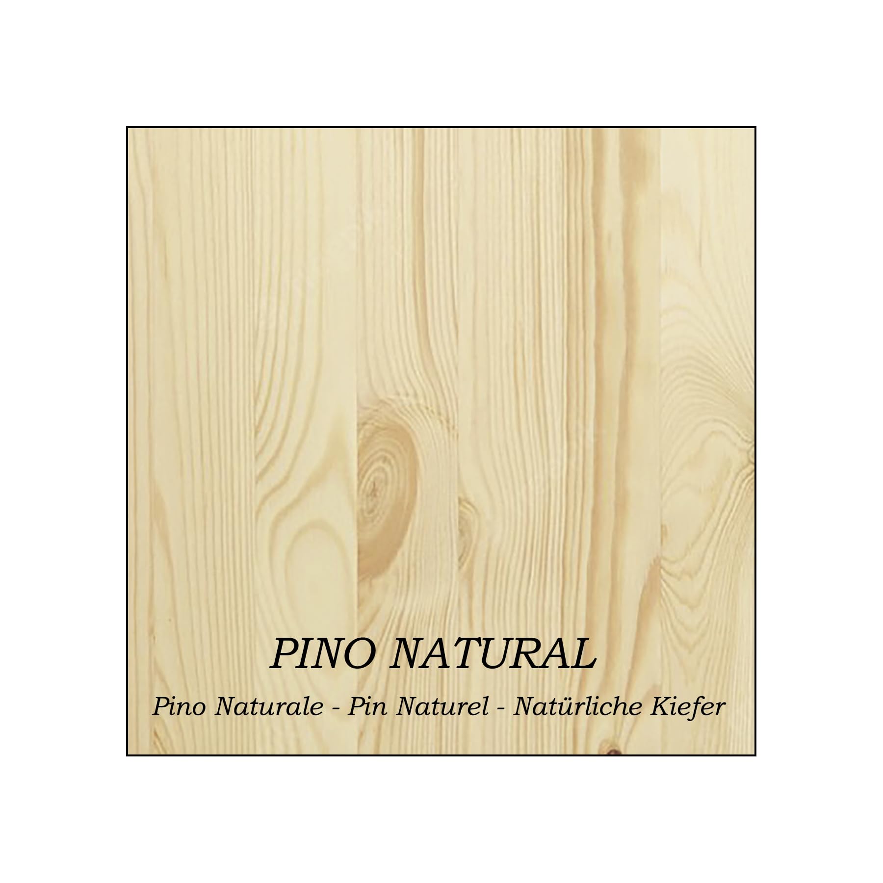 Henor Mensole 40x16x16 cm Mensola parete Bianco Pino con barra