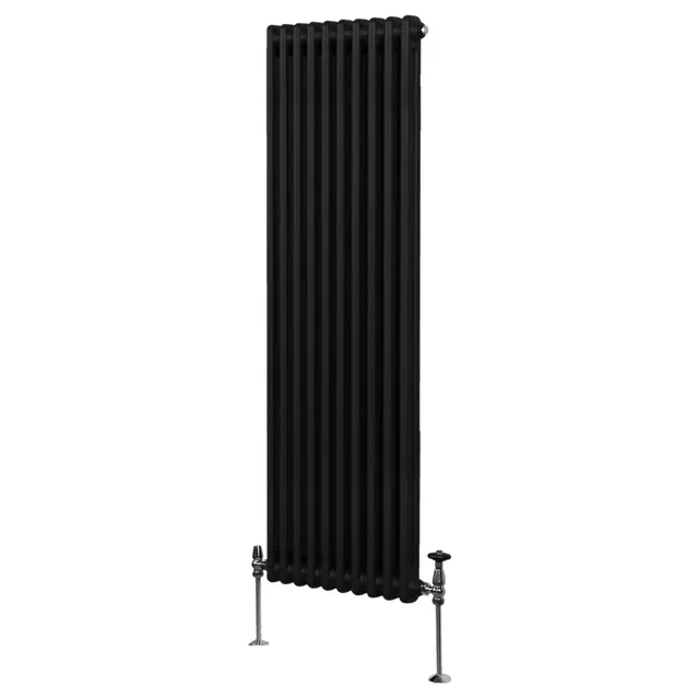 Q-Rax Radiatore a Colonne 1800x472mm Termosifone Nero