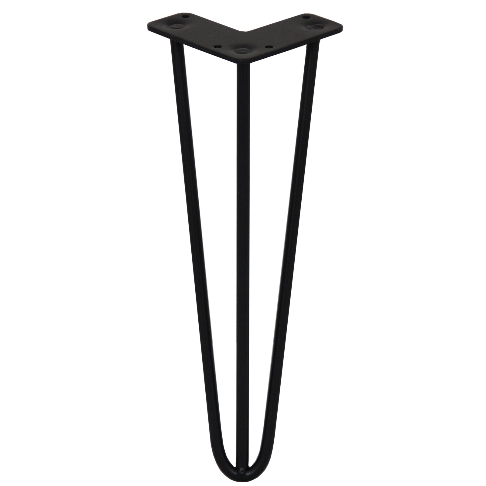 Q-Rax Gambe Per Tavoli a Forcina 35,5cm 10mm Nero 4 Pezzi
