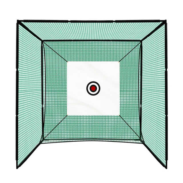Q-Rax Rete Golf Allenamento Gabbia 3x3m Tappeto 80cm