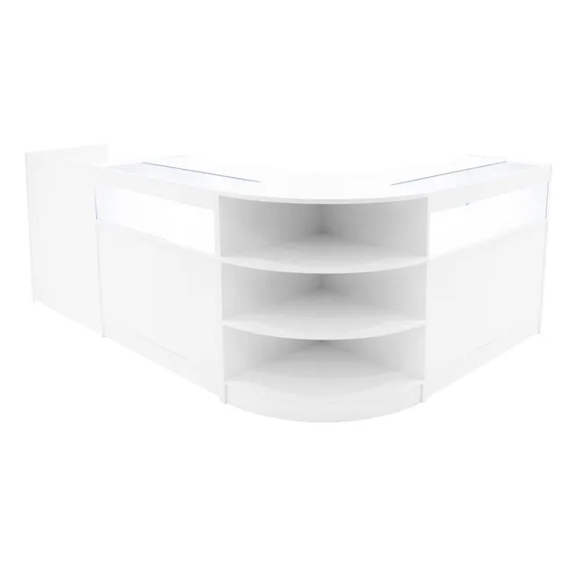 Q-Rax Banconi da Negozio Set LED Sagittarius Bianco 4pz
