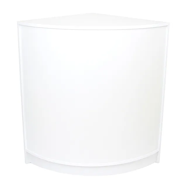 Q-Rax CM60 Bancone Angolare Negozio Bianco 60x60x90 cm