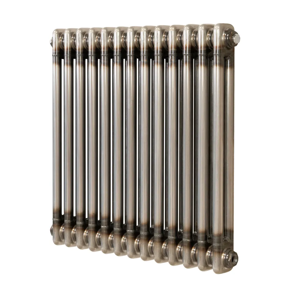 Q-Rax Radiatore 2 Colonne 600x605 Metallo Grezzo