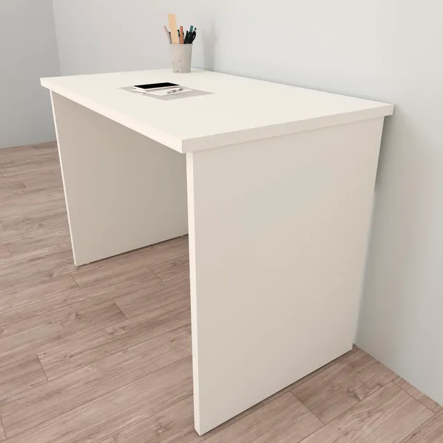 Henor Scrivania 100x60x75 cm Tavolo ufficio Bianco studio
