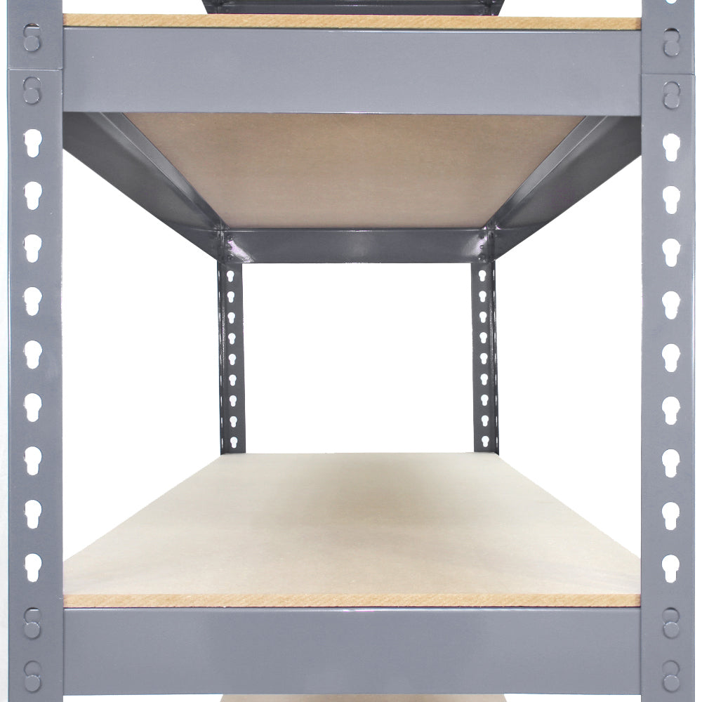 Q-Rax Scaffale Garage Incastro 120x50 Grigio 10 Pezzi