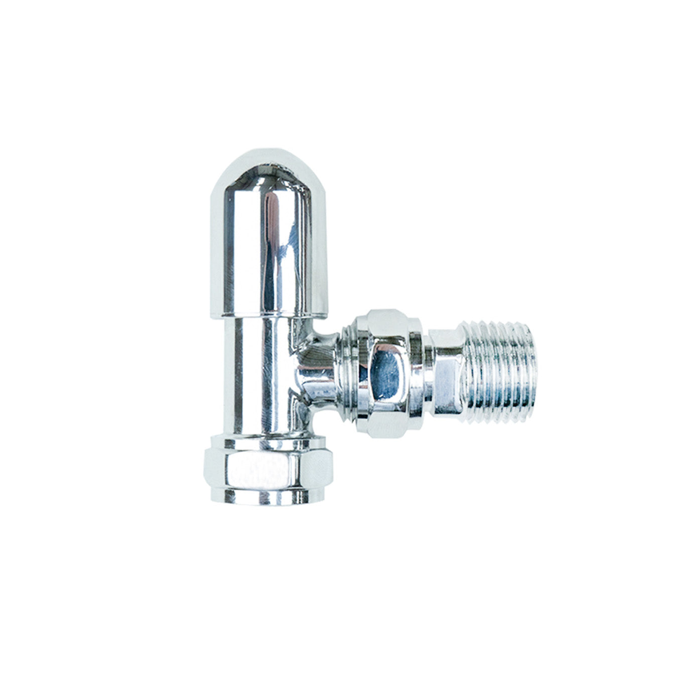 Q-Rax Valvole Termostatiche Cromate per Radiatori Ottone 1/2"