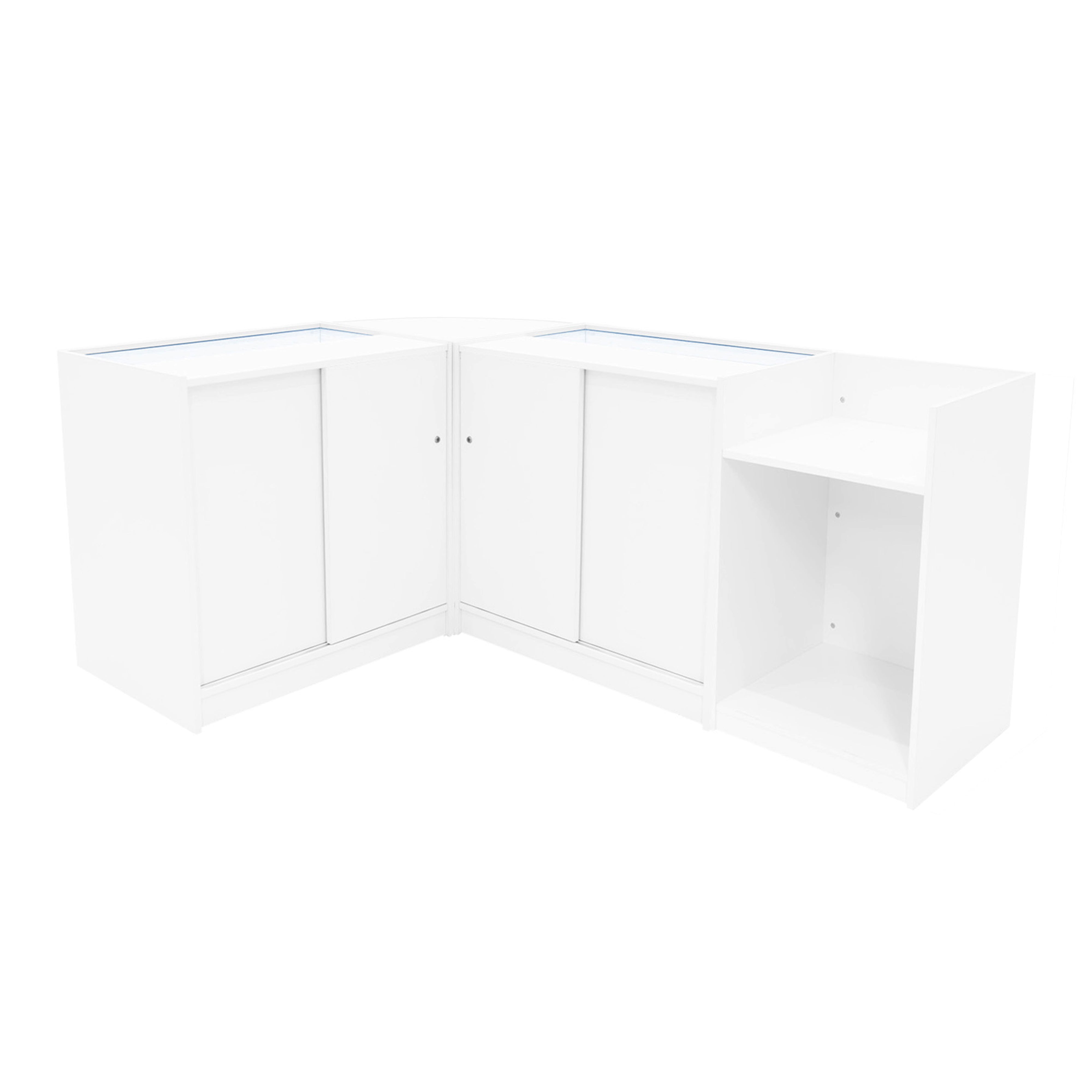 Q-Rax Banconi Negozio Set Theia LED K900 Cassa Bianco