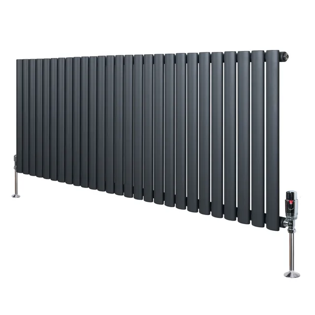 Q-Rax Radiatori Tradizionali Ovale Radiatore Antracite 600x1620 mm