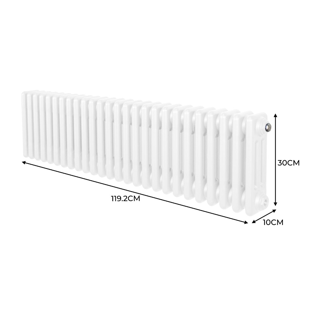 Q-Rax Radiatori Tradizionali 3 Colonne 300x1192 termosifone bianco