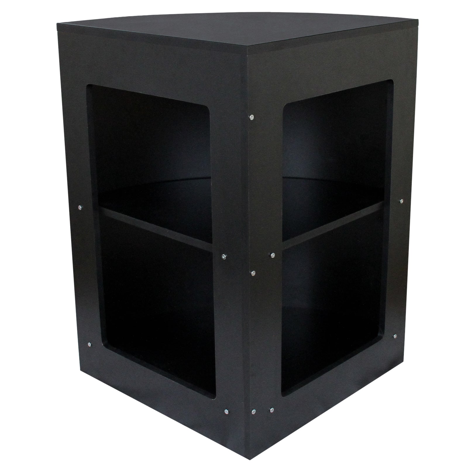 Q-Rax Gemini Set 3 Banconi da Negozio Nero con Vetrina