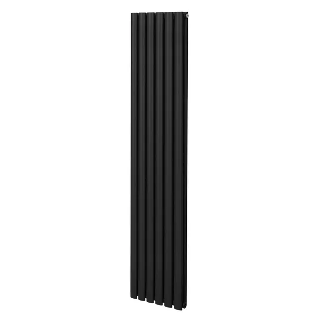 Q-Rax Radiatori Tradizionali Colonna Ovale 1800x360 Termosifone Nero