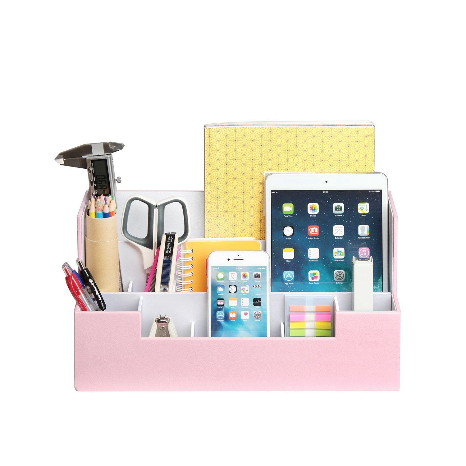 Jackcube Design Home Office Organizer Scrivania Rosa Pelle