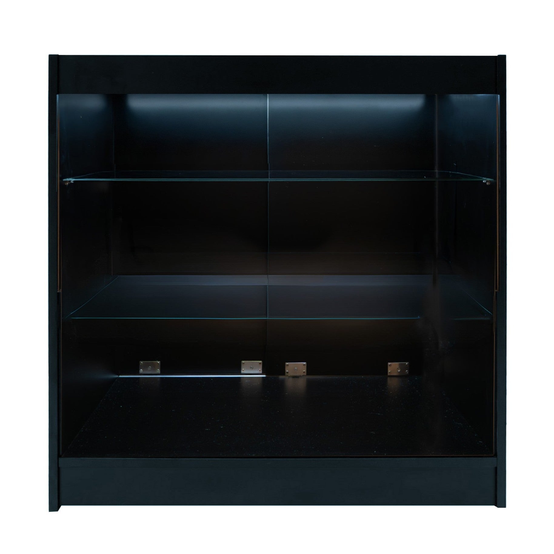 Q-Rax Banconi da Negozio bancone LED K900 nero vetrina vetro