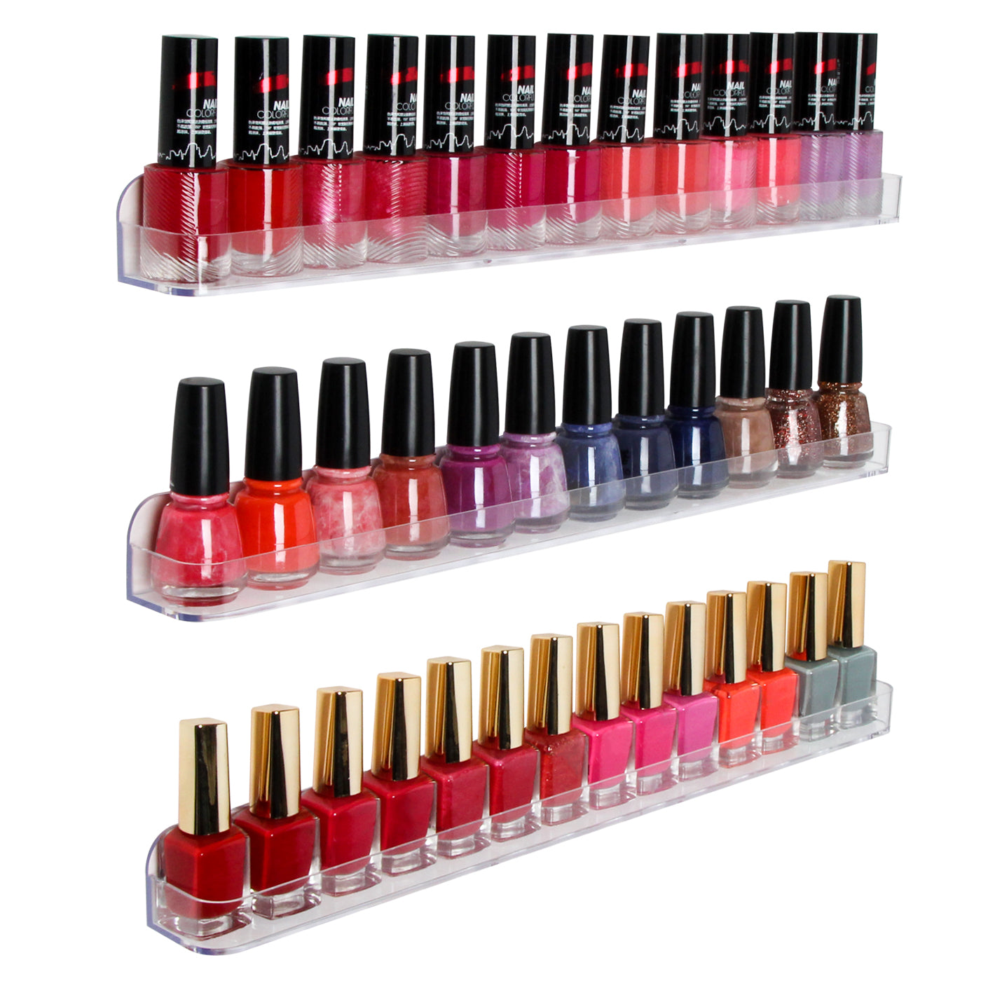Jackcube Design Makeup & Jewelry Set 3 Mensole Smalti Acrilico da Parete