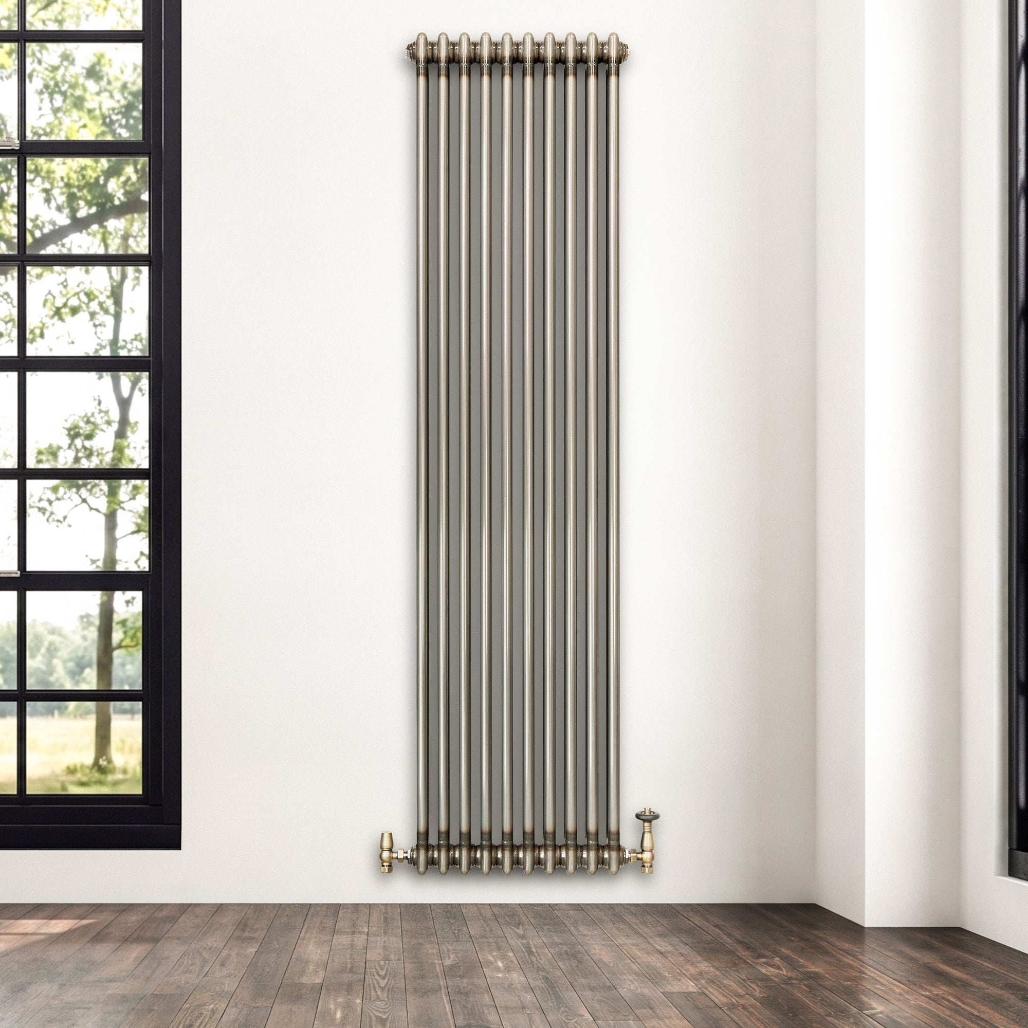 Q-Rax Radiatore 2 Colonne 1800x470 mm Metallo Grezzo